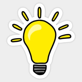 Cute lightbulb Sticker